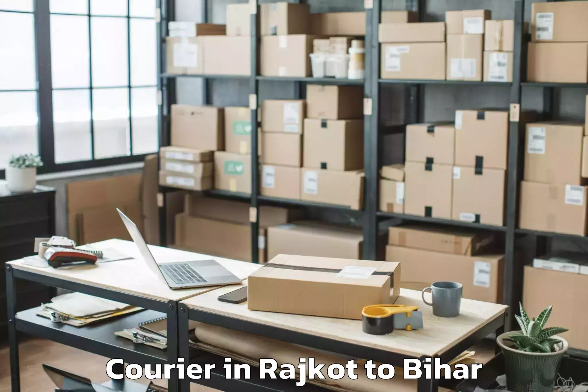 Rajkot to Bairgania Courier